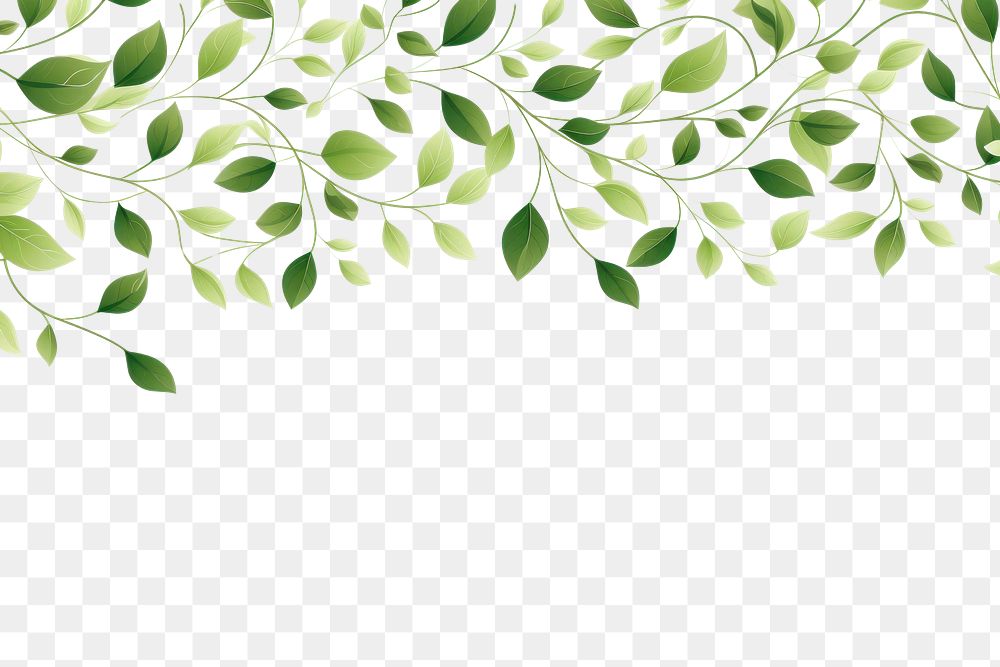 PNG  Leaf pattern plant green. AI generated Image by rawpixel.