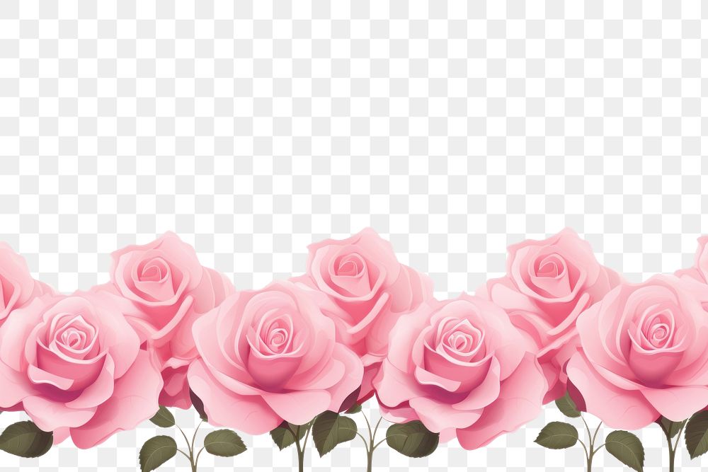 PNG  Pink rose flower petal plant white background. AI generated Image by rawpixel.