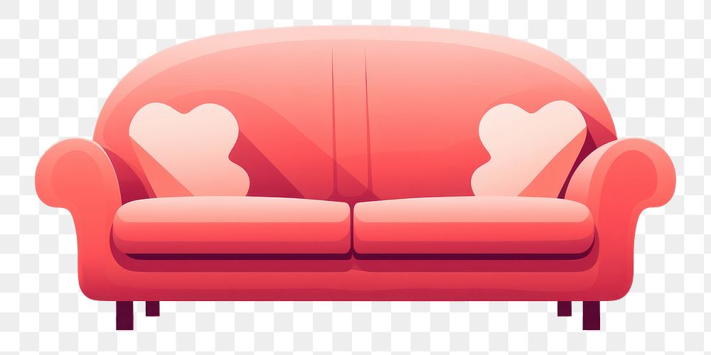 PNG A sofa furniture chair comfortable. AI generated Image by rawpixel.