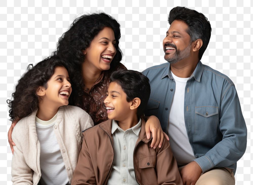 PNG Laughing family adult togetherness