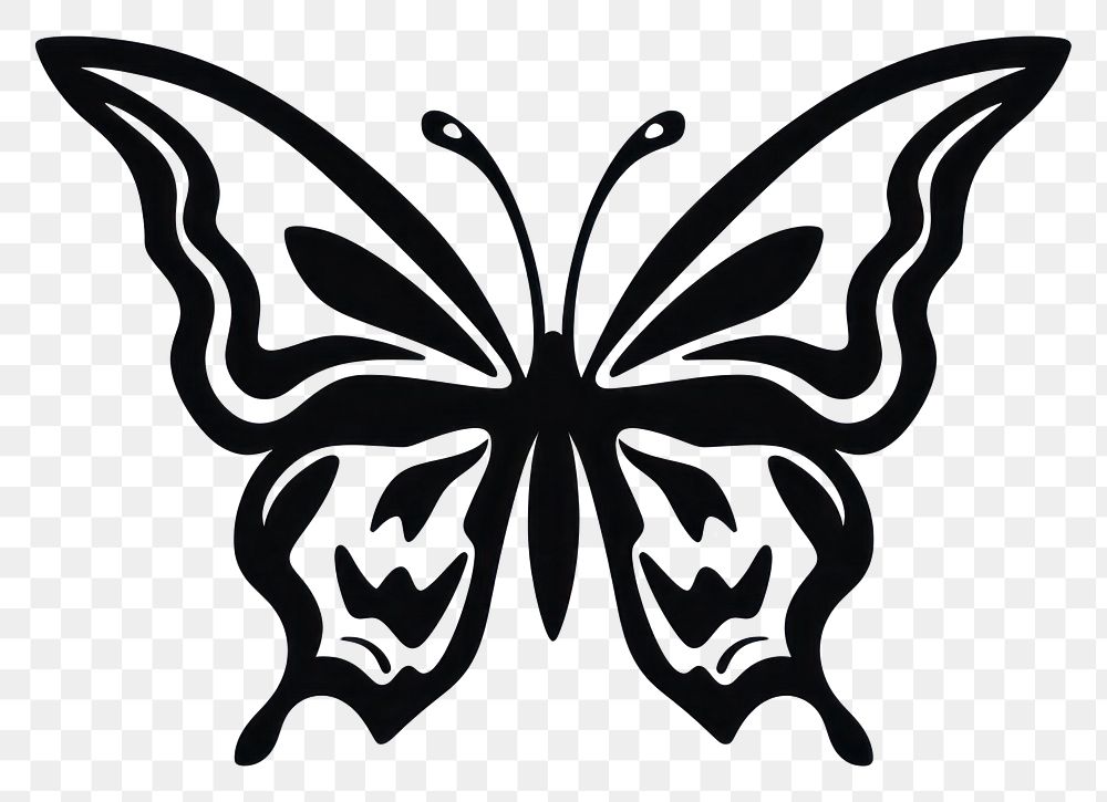 PNG Butterfly butterfly symbol white. AI generated Image by rawpixel.