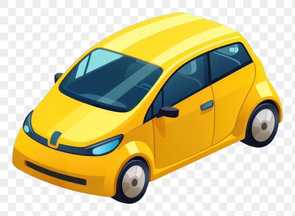 PNG Small electric car vehicle transportation automobile. AI generated Image by rawpixel.
