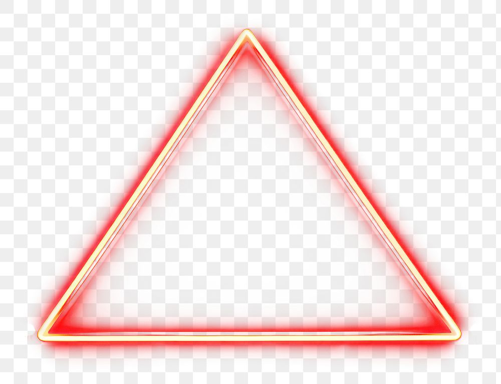PNG  Triangle sign light black line. AI generated Image by rawpixel.