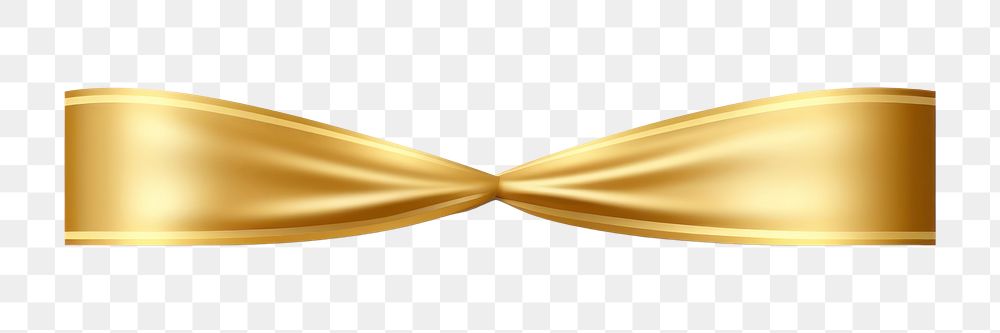 PNG Ribbon gold metal bow. AI generated Image by rawpixel.