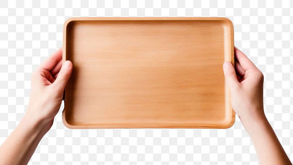 PNG Hand holding canteen tray white background rectangle cut out. AI generated Image by rawpixel.