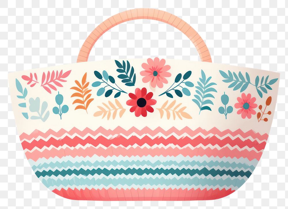 PNG A minimal basket art handbag purse. AI generated Image by rawpixel.