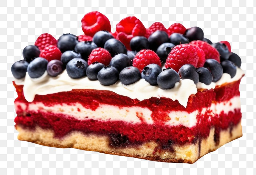 PNG  America cake raspberry blueberry. AI generated Image by rawpixel.