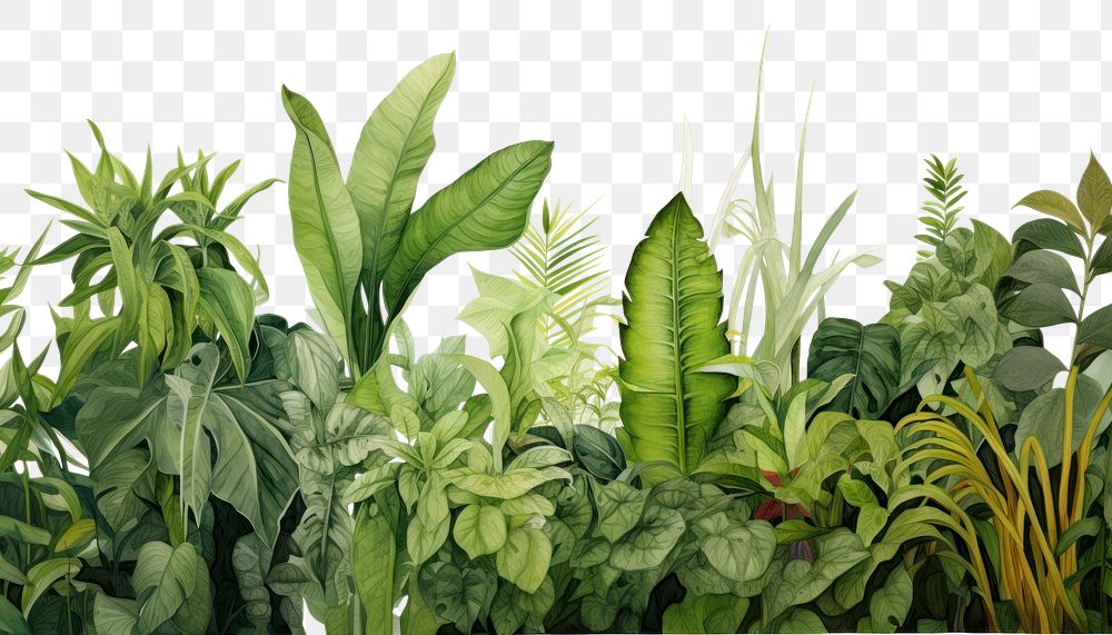 PNG  Tropical leaves backgrounds vegetation outdoors AI generated Image by rawpixel