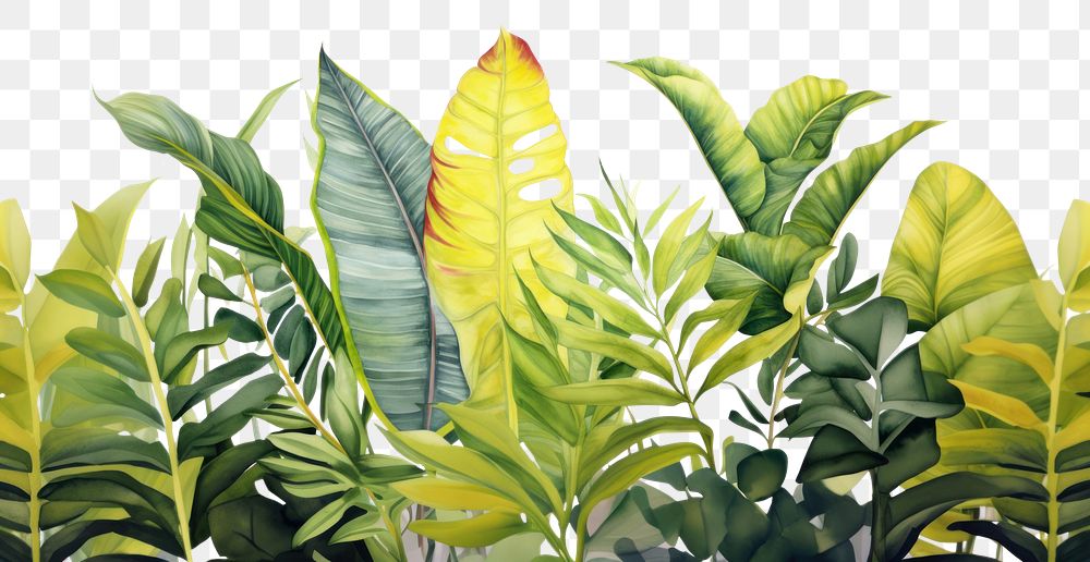 PNG  Tropical leaves tropics nature plant AI generated Image by rawpixel