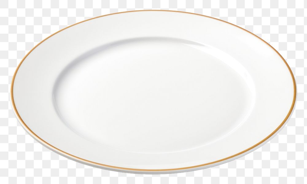 PNG  Empty white plate porcelain platter saucer. AI generated Image by rawpixel.