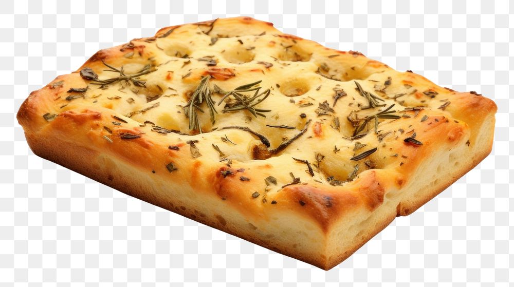 PNG  Focaccia dessert pizza bread. AI generated Image by rawpixel.