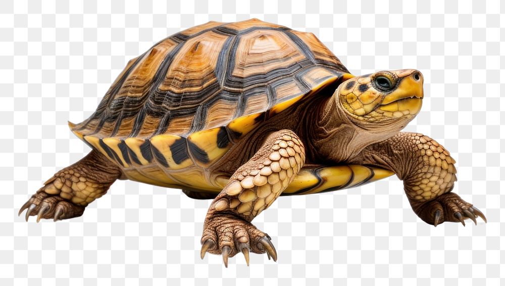 PNG  Turtle reptile animal white background. AI generated Image by rawpixel.