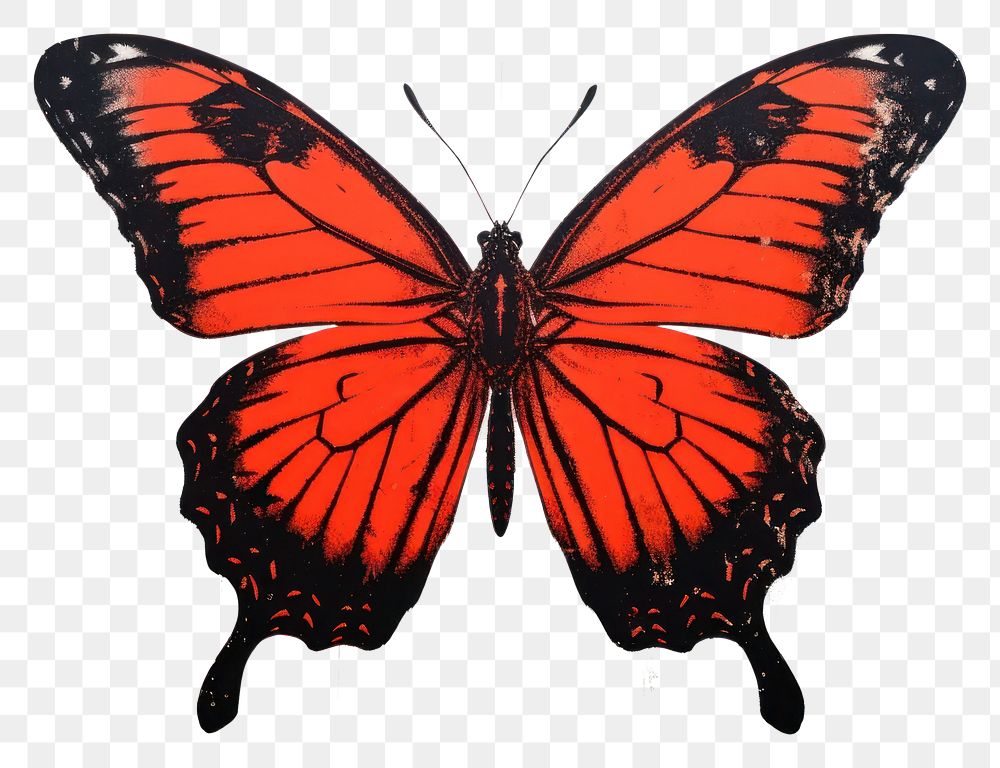 PNG Butterfly animal insect red AI generated Image by rawpixel