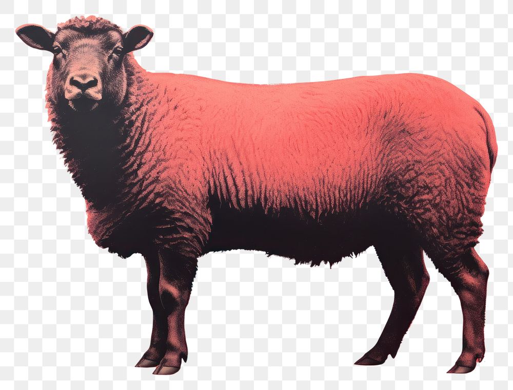 PNG A sheep pig livestock animal. AI generated Image by rawpixel.