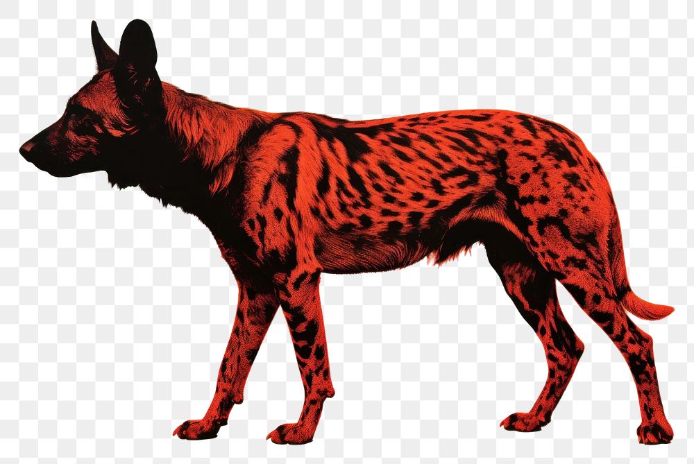 PNG Dog mammal animal hyena. AI generated Image by rawpixel.