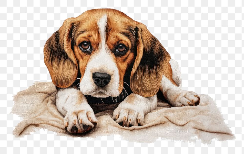 PNG Beagle dog animal mammal. AI generated Image by rawpixel.