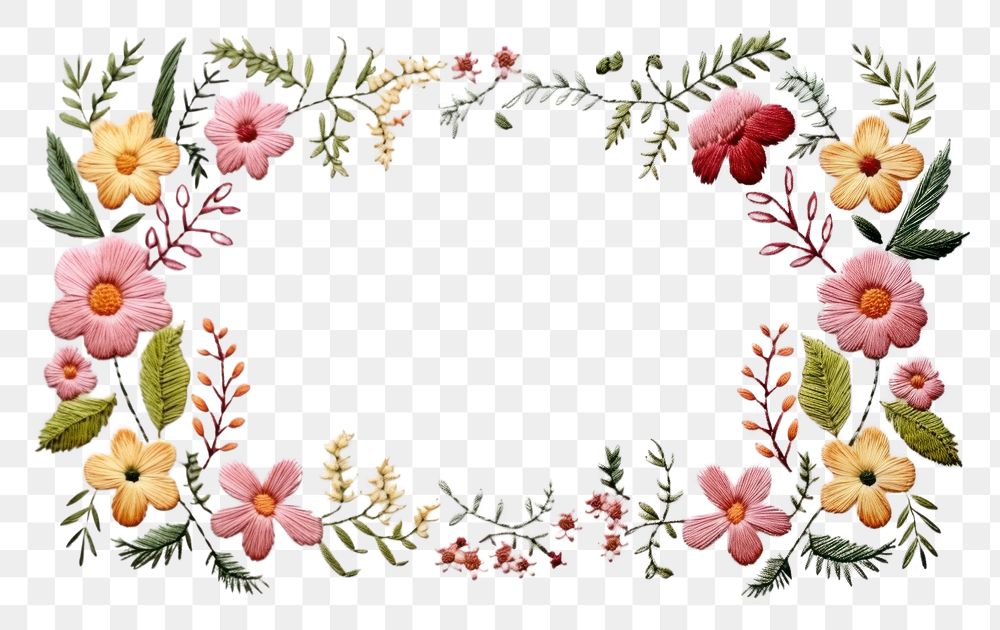 PNG Embroidery pattern art cross-stitch AI generated Image by rawpixel