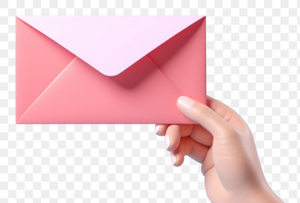 PNG Hand holding a letter envelope paper mail. AI generated Image by rawpixel.