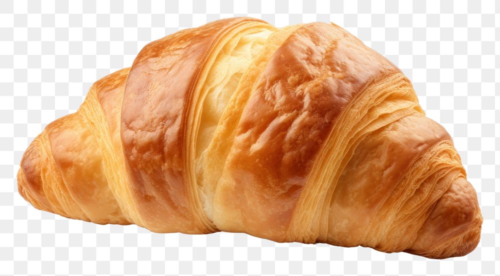 PNG  Croissant bread baked food. AI generated Image by rawpixel.