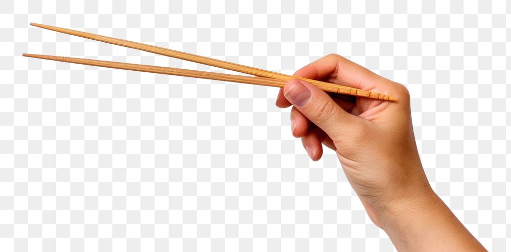 PNG  Chopsticks hand white background weaponry. AI generated Image by rawpixel.