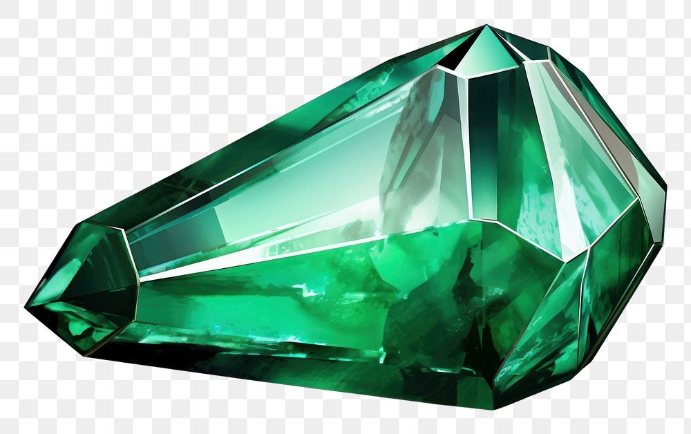 PNG  Emerald gem stone gemstone jewelry accessories. AI generated Image by rawpixel.