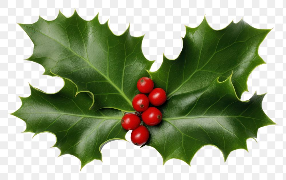 PNG Holly holly plant leaf. AI generated Image by rawpixel.