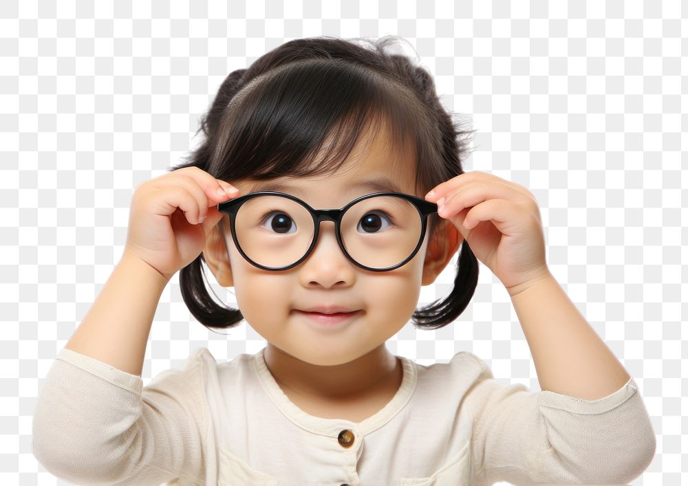 PNG Portrait glasses child intelligence. AI generated Image by rawpixel.
