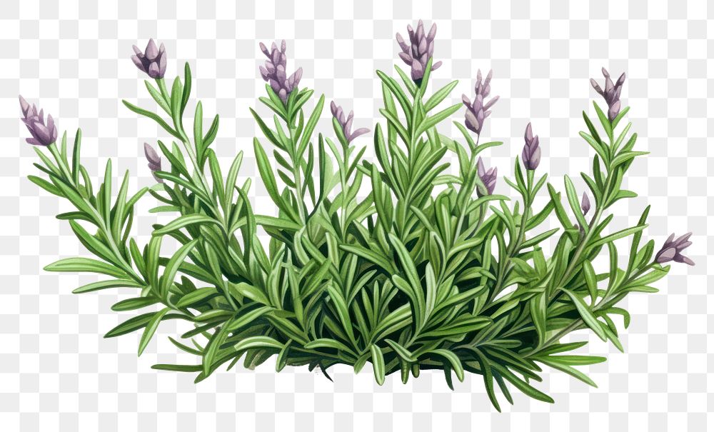 PNG Lavender rosemary flower plant. AI generated Image by rawpixel.