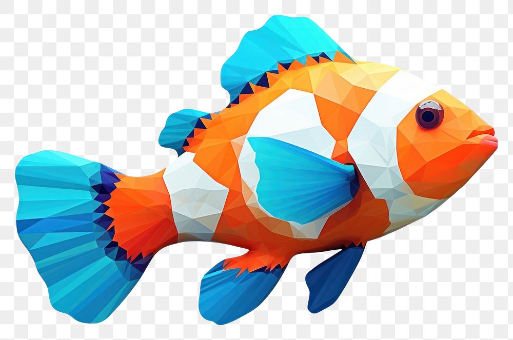 PNG Clown fish goldfish animal white background. AI generated Image by rawpixel.