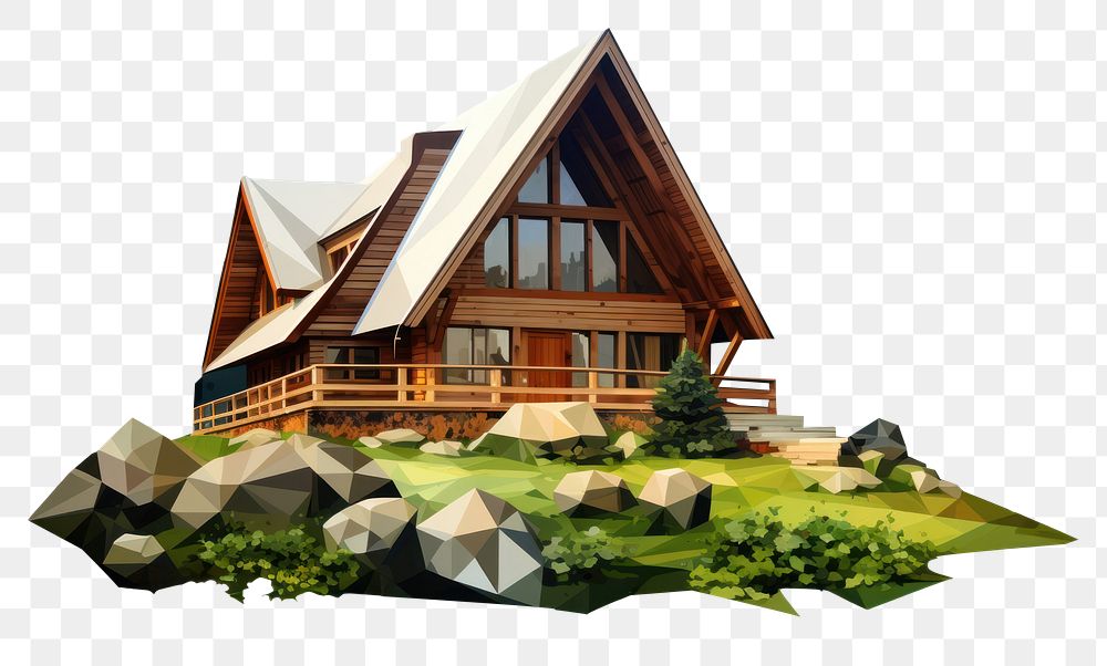PNG Cottage architecture building house. AI generated Image by rawpixel.