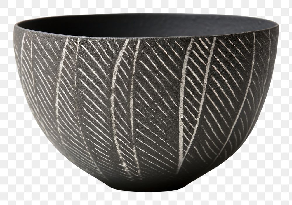 PNG  Rice bowl porcelain pottery black. AI generated Image by rawpixel.