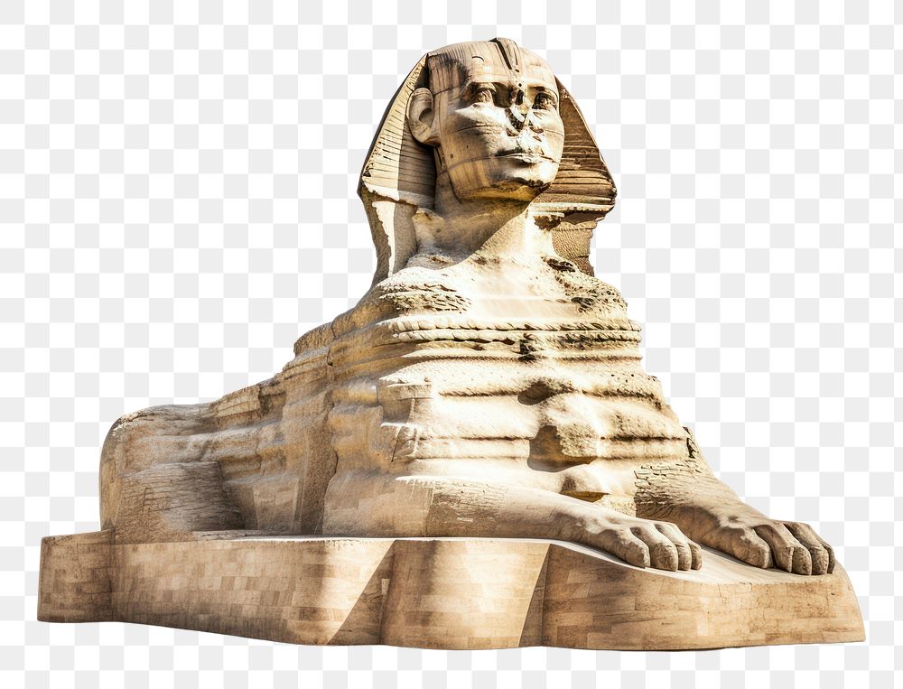 PNG Egypt sculpture statue art. AI generated Image by rawpixel.