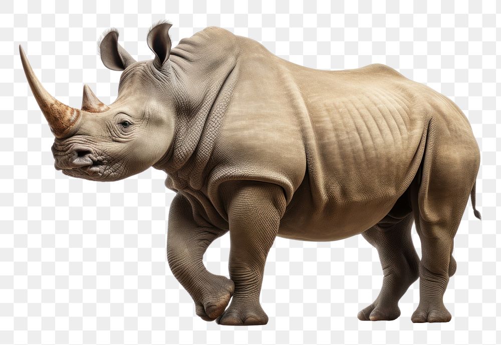 PNG Wildlife animal mammal rhinoceros. AI generated Image by rawpixel.