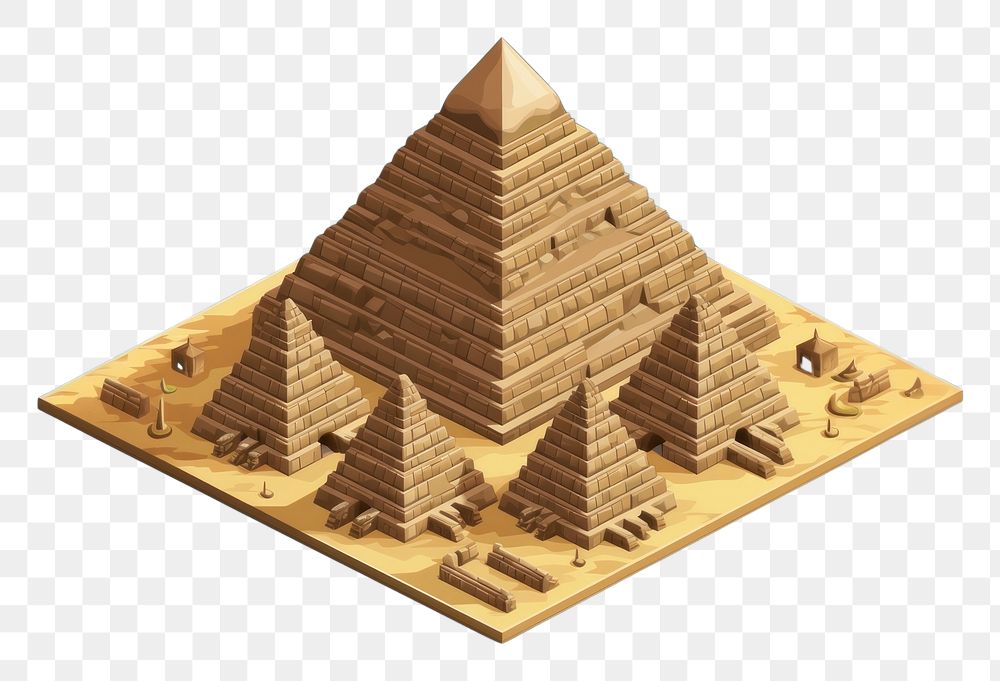 PNG Pyramid architecture art archaeology. AI generated Image by rawpixel.