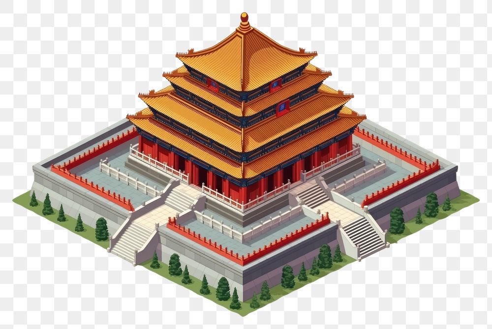 PNG Beijing forbidden city architecture building temple. AI generated Image by rawpixel.
