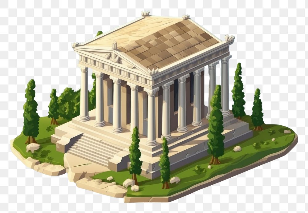 PNG Simple greek temple architecture building column. AI generated Image by rawpixel.