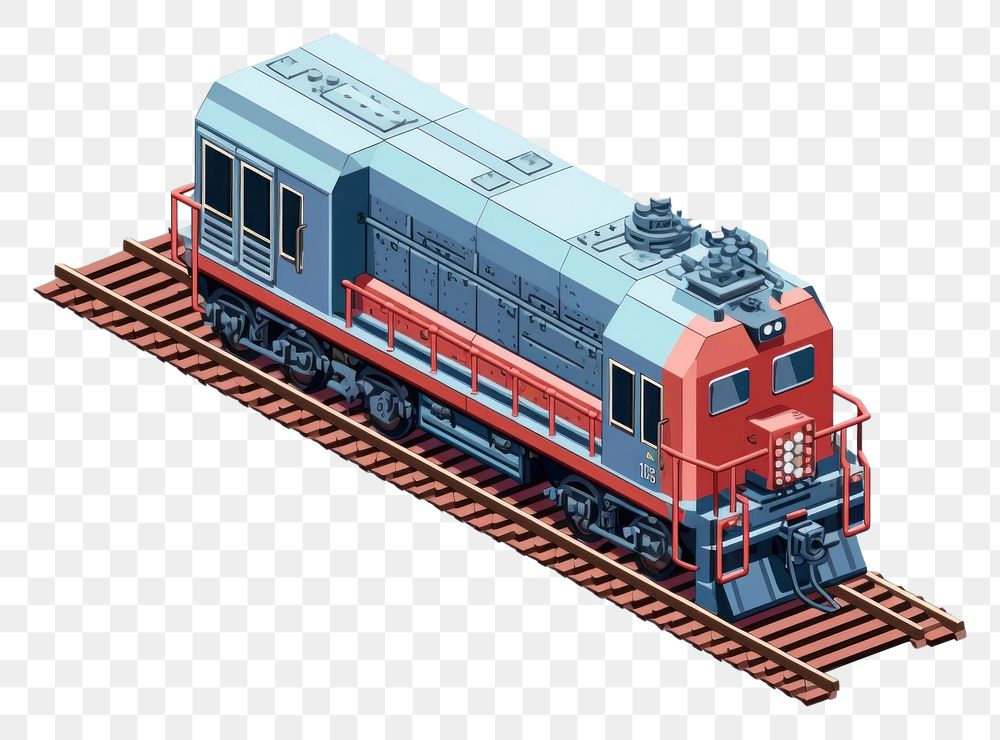 PNG Simple diesel locomotive isolated vehicle railway train. AI generated Image by rawpixel.