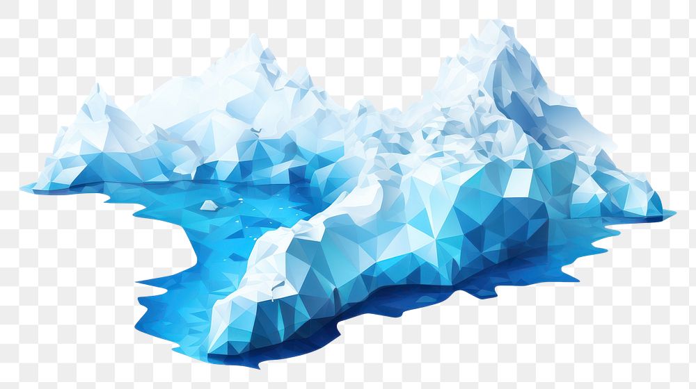 PNG Ice arctic continent iceberg nature white background. AI generated Image by rawpixel.