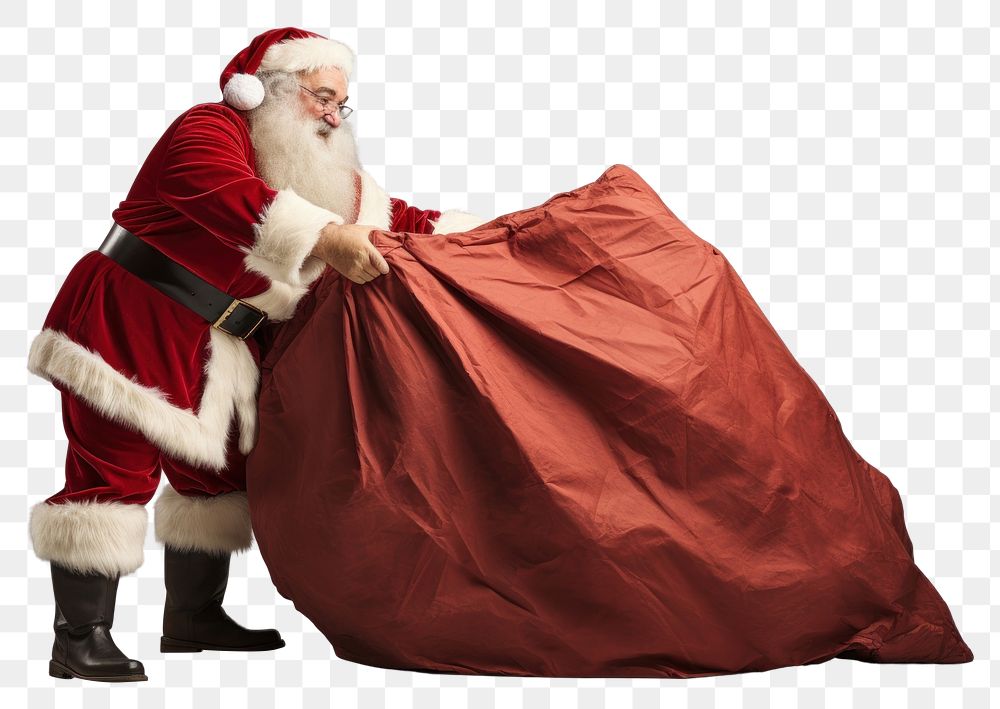 PNG  Santa Claus christmas adult red