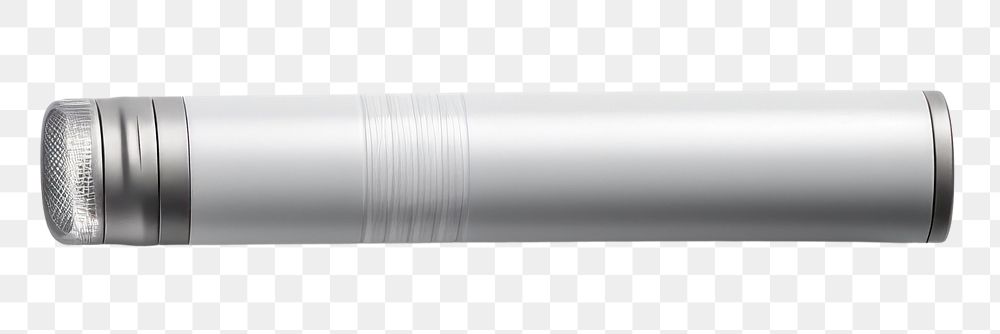 PNG A torch white background flashlight cylinder. 