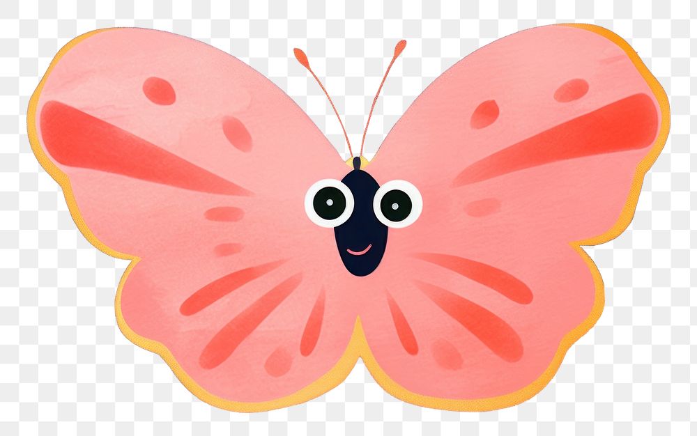 PNG cartoon butterfly, watercolor element, transparent background