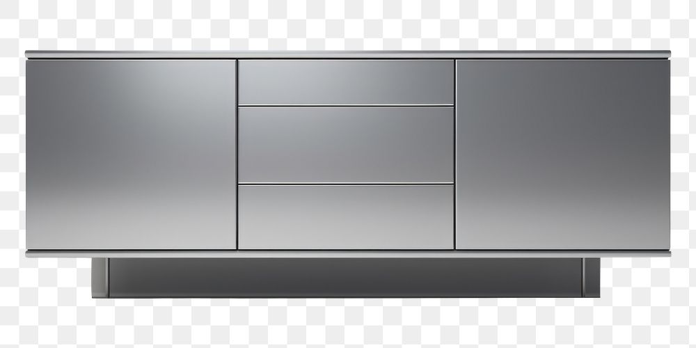 PNG  Modern metallic cabinet furniture sideboard . AI generated Image by rawpixel.