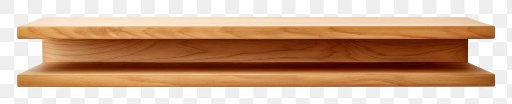 PNG  A wooden shelf furniture white background architecture. AI generated Image by rawpixel.