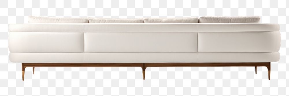 PNG  Furniture white sofa . AI generated Image by rawpixel.