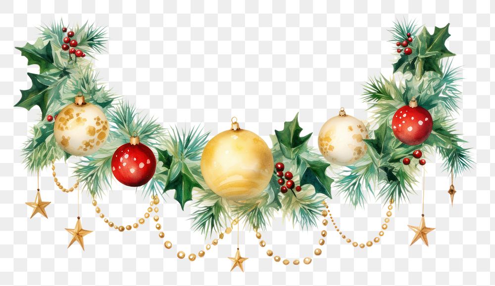 PNG Christmas ornament borders christmas christmas ornament white background. AI generated Image by rawpixel.