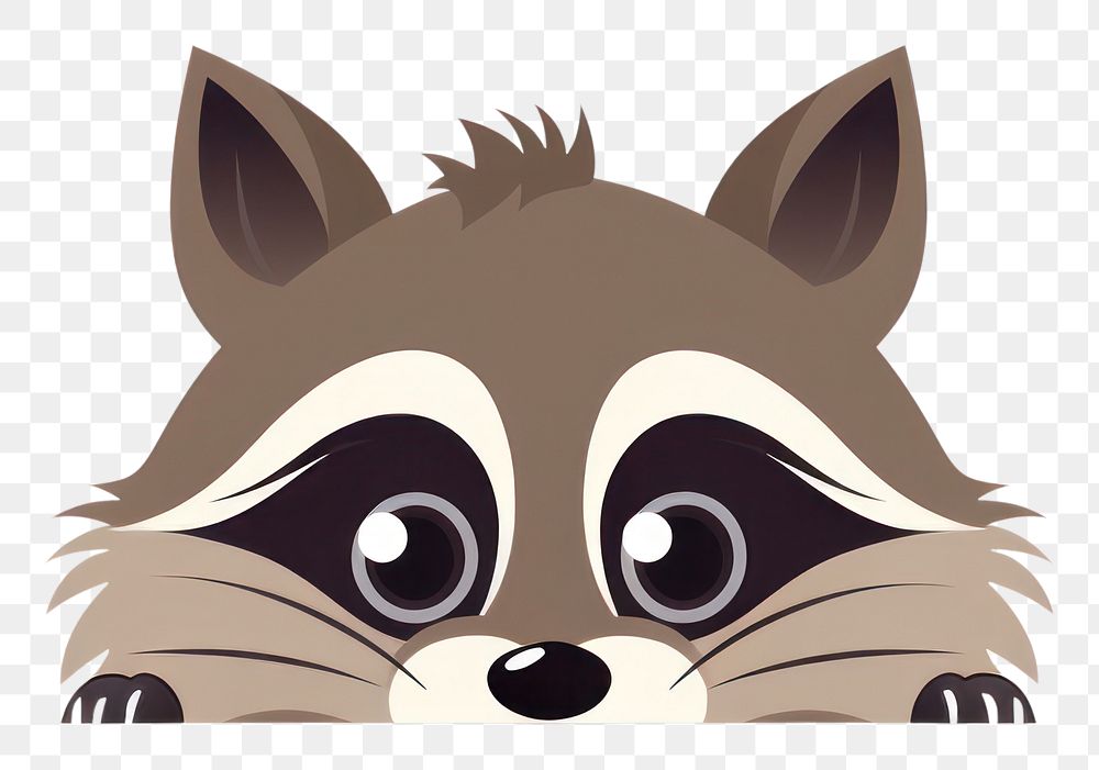 PNG Raccoon cartoon animal mammal. AI generated Image by rawpixel.