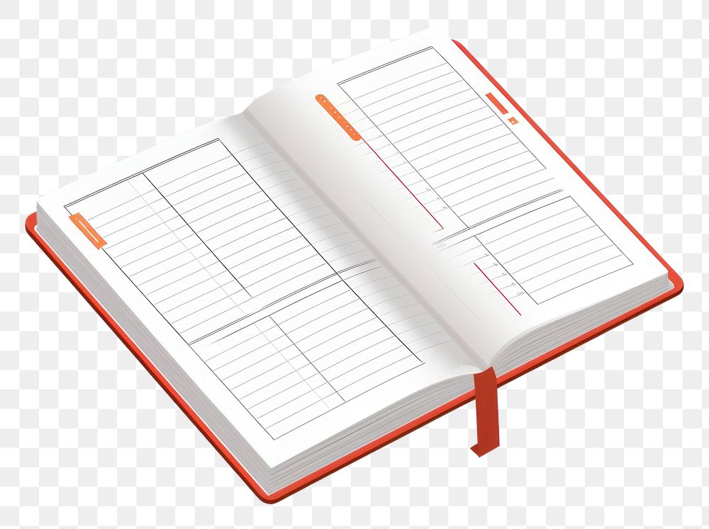 PNG Planner book diary page list. AI generated Image by rawpixel.