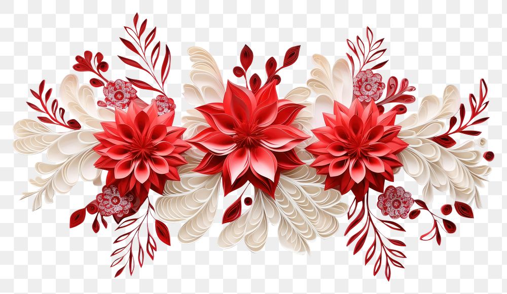 PNG flowers paper craft, transparent background