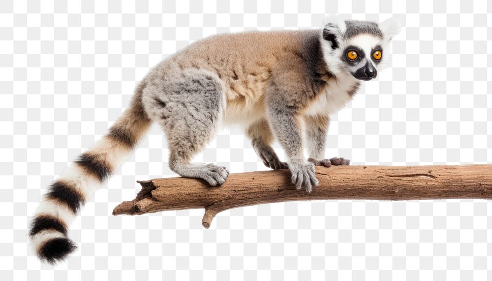 PNG  A lemur wildlife animal mammal. AI generated Image by rawpixel.