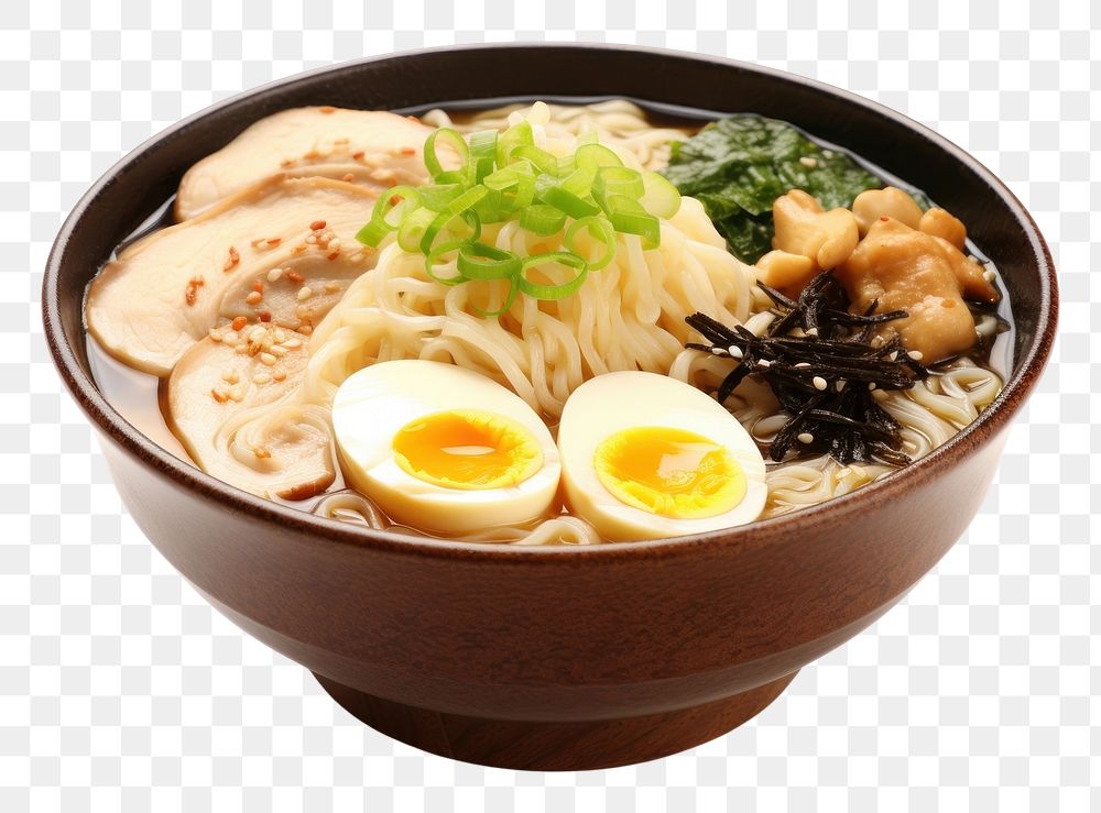 PNG  Noodle soup ramen food. AI generated Image by rawpixel.